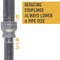 B & K STZ Industries 1 in. FIP each X 3/4 in. D FIP Black Malleable Iron Coupling 310UPRC-134 - alternate 4